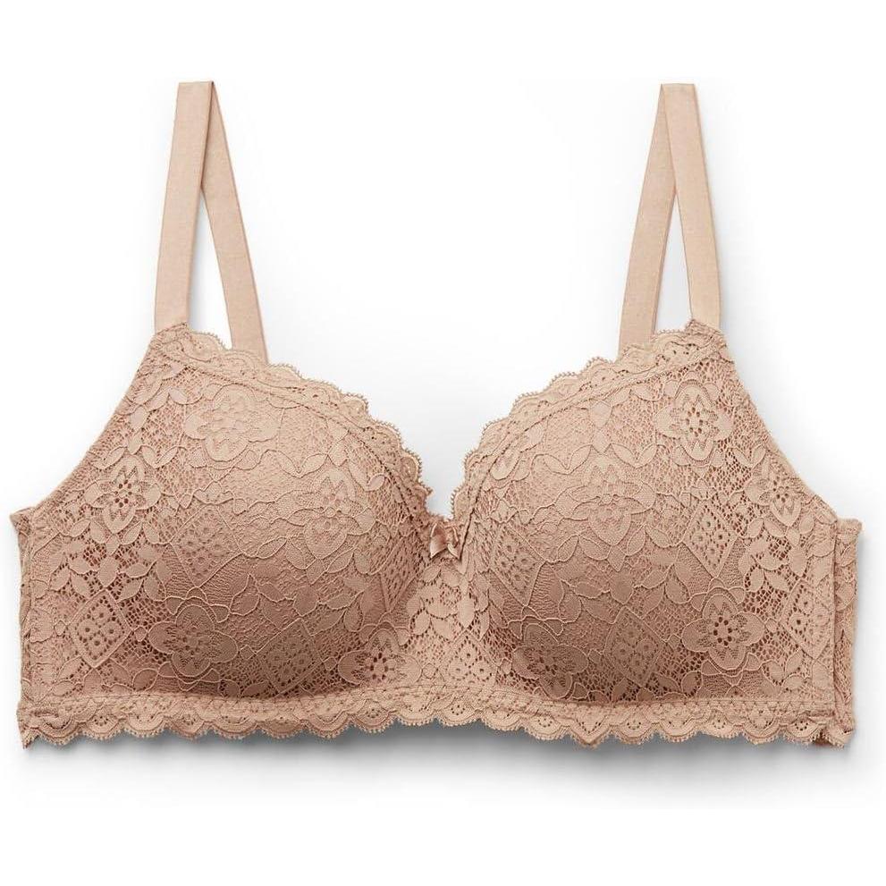imageWomans Adele Lace Triangle BraNatural  Honey Soft Beige