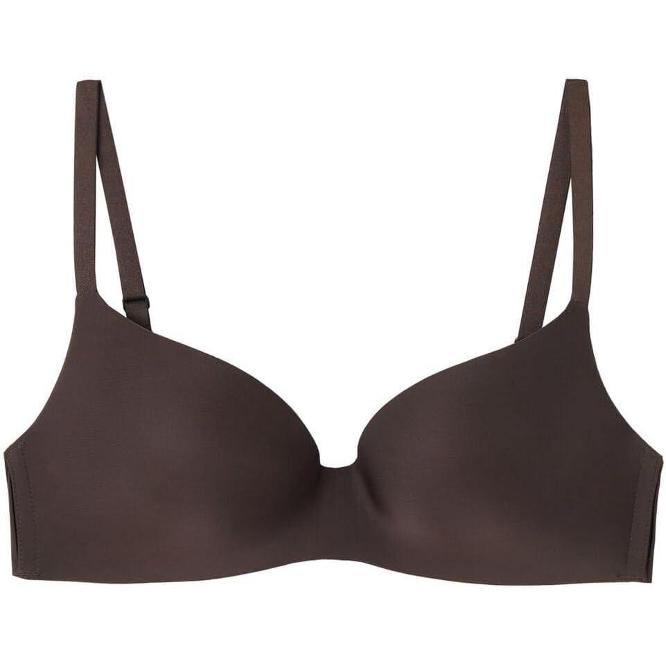 imageWomans Adele Wireless Boost Triangle Bra in Ultralight MicrofiberBrown  Mocha Brown