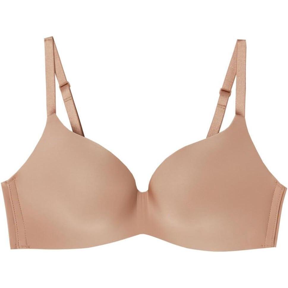 imageWomans Adele Wireless Boost Triangle Bra in Ultralight MicrofiberNatural  Marrone Cappuccino