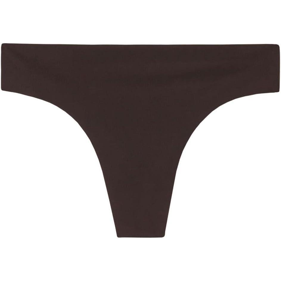 imageWomans Brazilian Panties in Seamless Ultra Light MicrofiberBrown  Mocha Brown