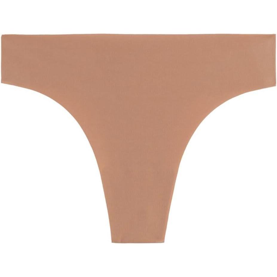 imageWomans Brazilian Panties in Seamless Ultra Light MicrofiberNatural  Marrone Cappuccino