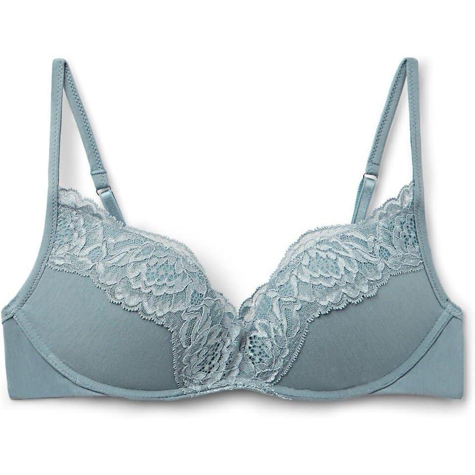 imageWomans Embrace Simplicity Gioia Super Pushup BraBlue  Ash Blue