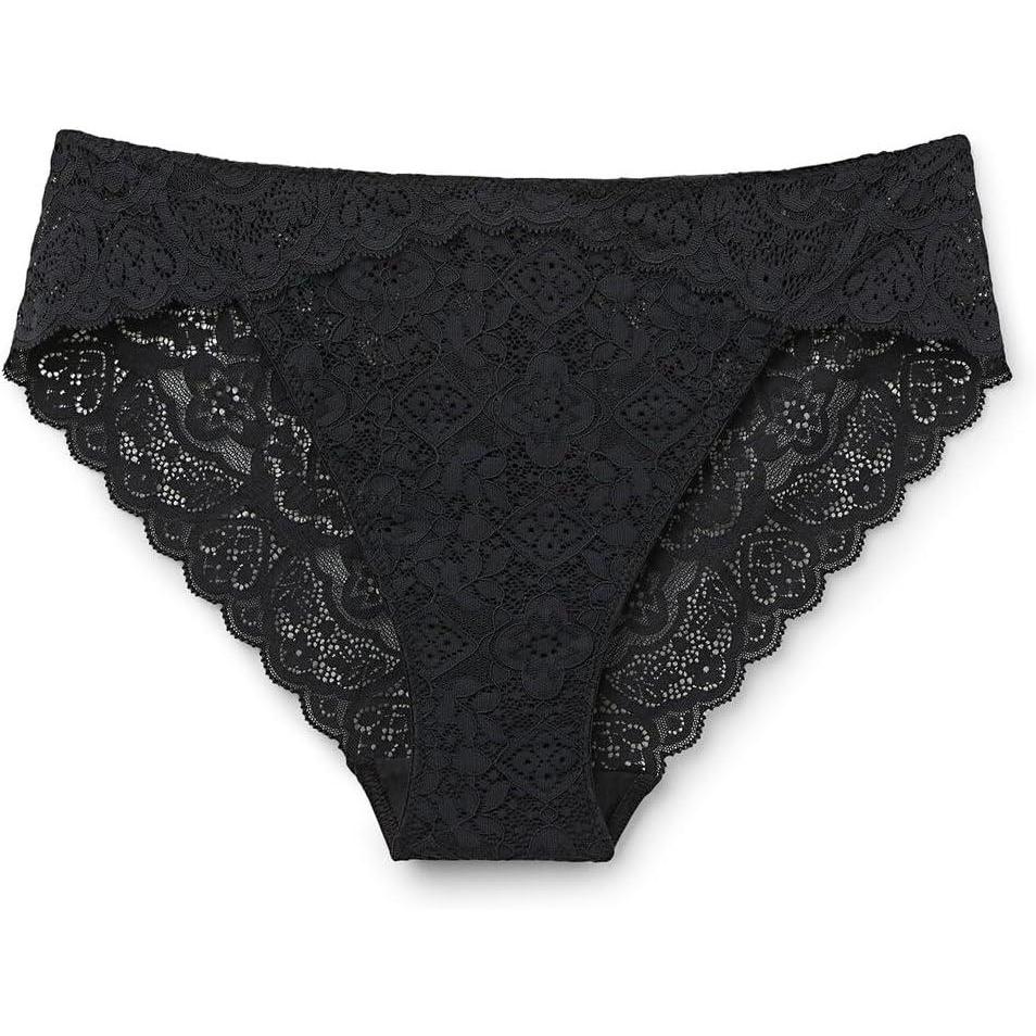 imageWomans Low Rise Lace PantiesBlack  Black