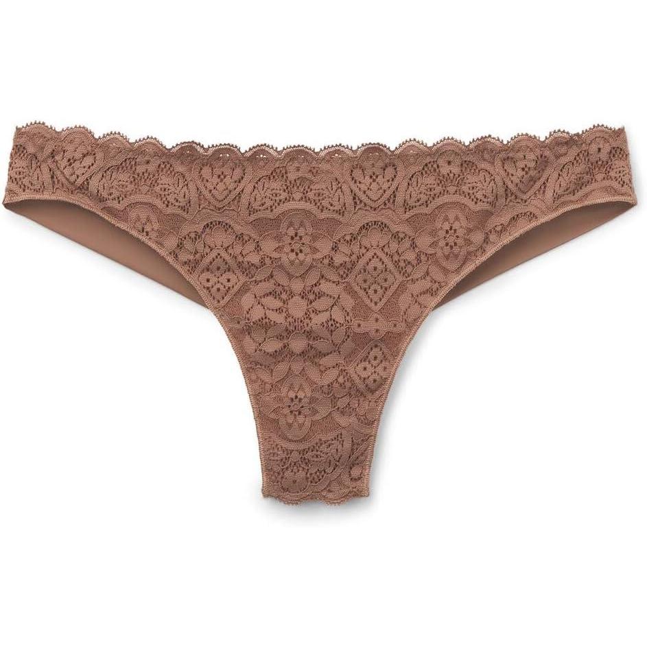 imageWomans Microfiber Lace BrazilianNatural  Caramel Dark Beige