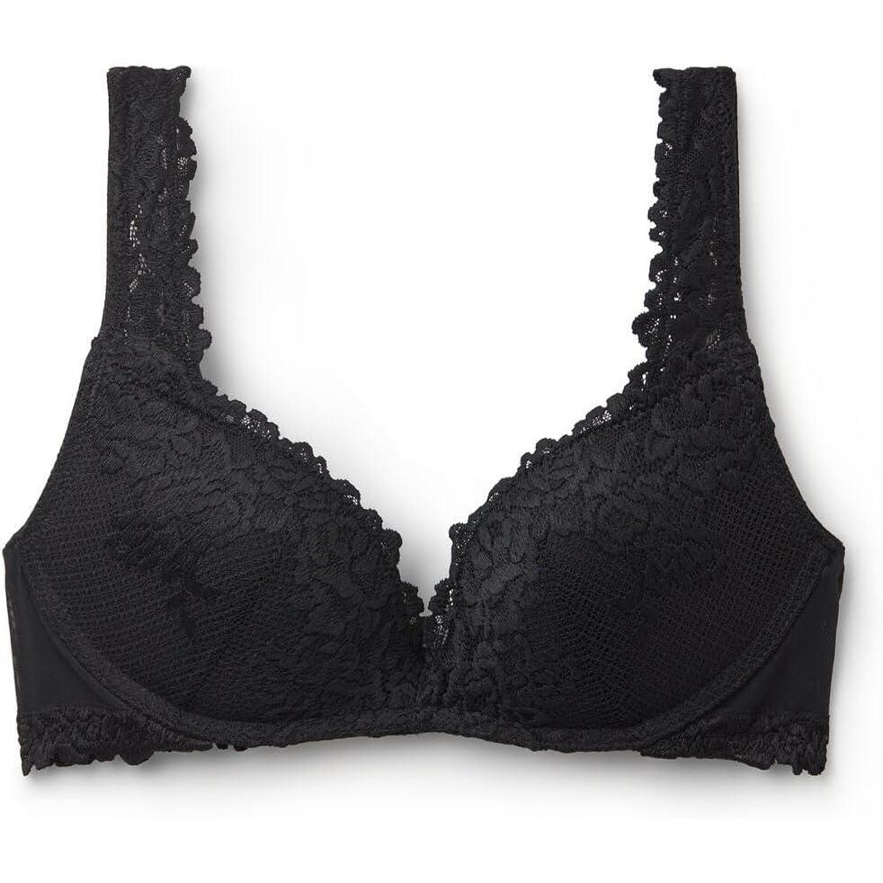 imageWomans Pretty Flowers Gioia Super Pushup BraBlack  Black