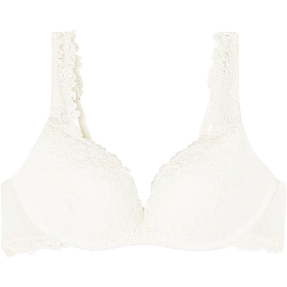 imageWomans Pretty Flowers Gioia Super Pushup BraIvory  Powder White