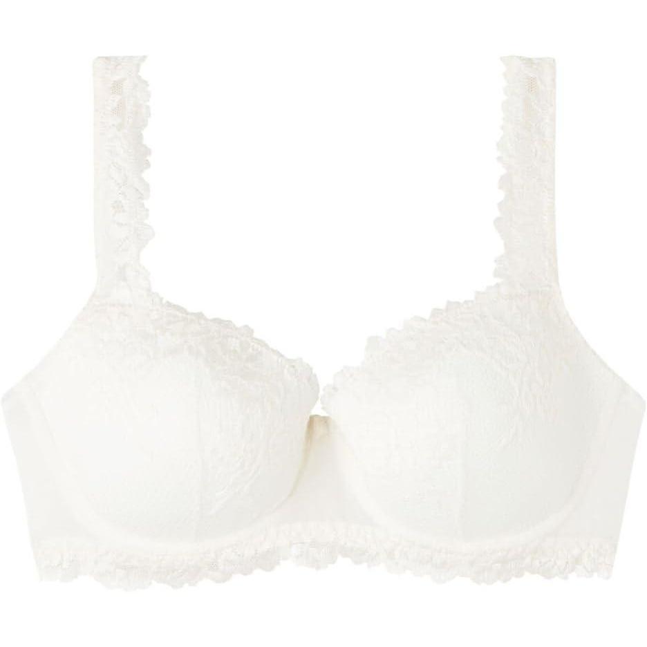 imageWomans Pretty Flowers Sofia Balconette BraIvory  Powder White