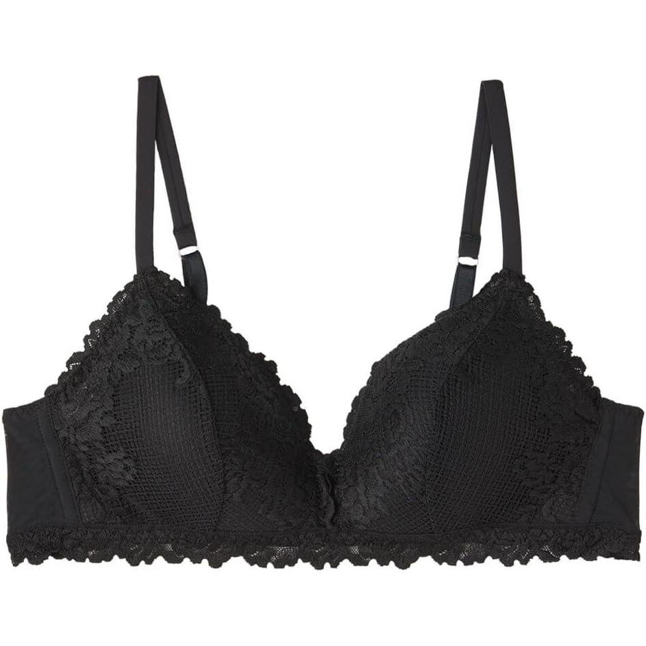 imageWomans Pretty Flowers Tiziana Triangle BraBlack  Black
