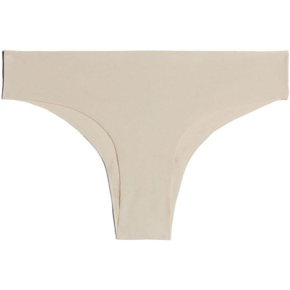 imageWomans Seamless Cotton Brazilian BriefsNatural  Avorio Crema