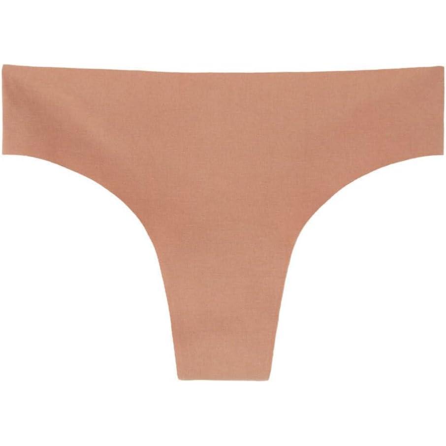 imageWomans Seamless Cotton Brazilian BriefsNatural  Marrone Cappuccino