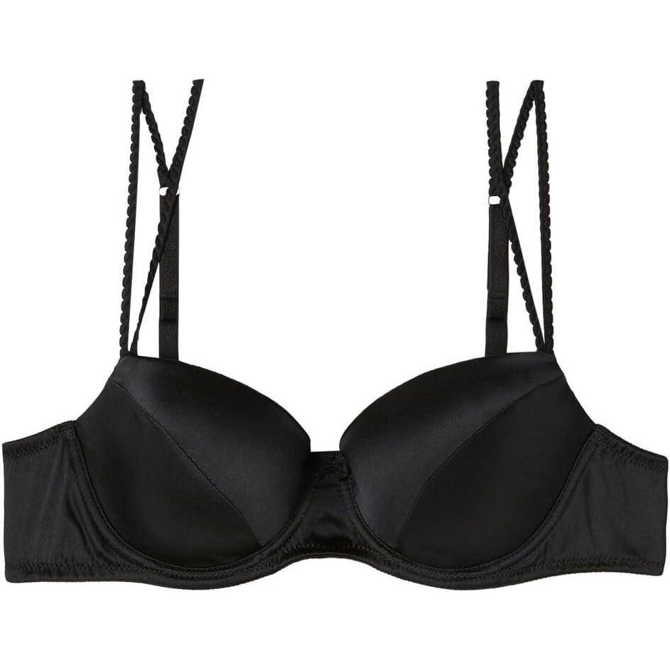 imageWomans Sofia Natural Lift Balconette Bra in SilkBlack  Black