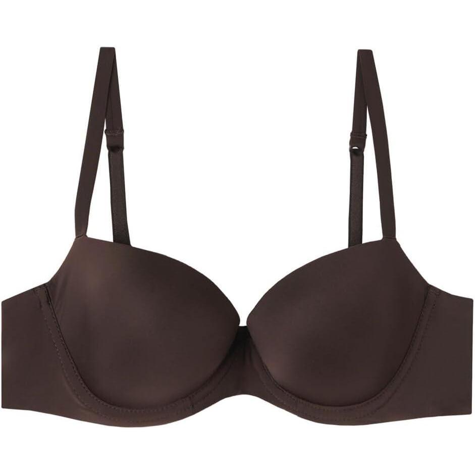 imageWomans Sofia Natural Lift Balconette Bra in Ultralight MicrofiberBrown  Mocha Brown