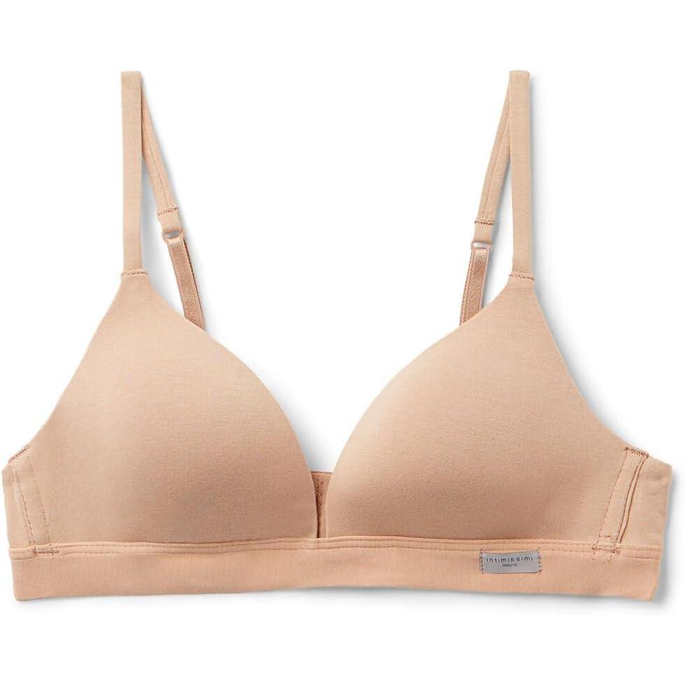 imageWomans Tiziana Triangle Bra in CottonNatural  Honey Soft Beige