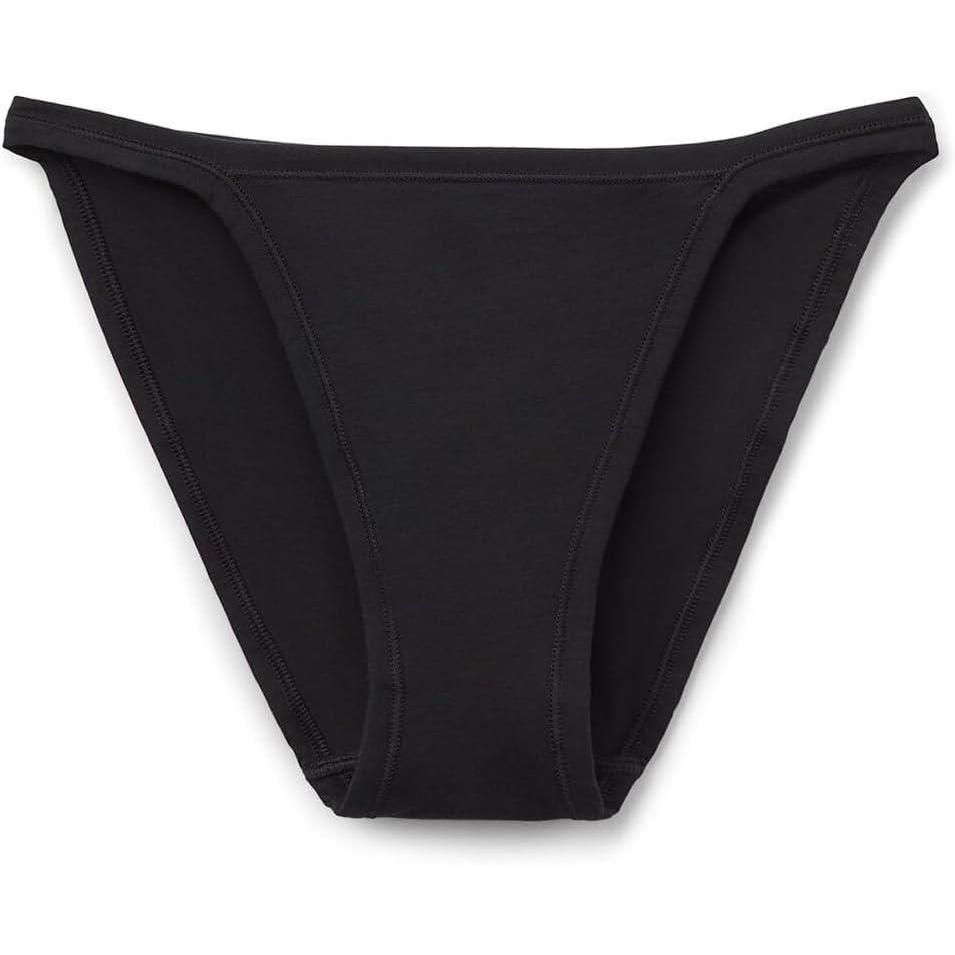 imageWomans Ultralight Cotton String PantiesBlack  Black