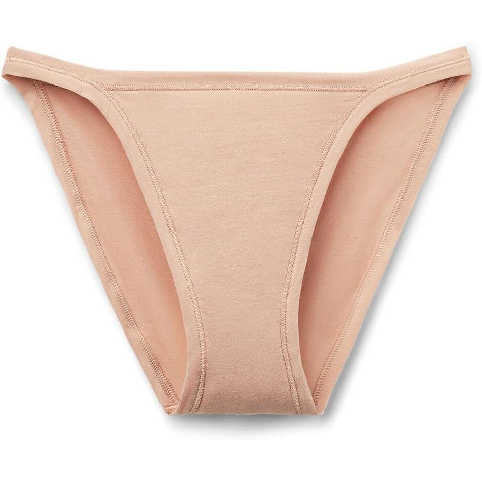 imageWomans Ultralight Cotton String PantiesNatural  Honey Soft Beige
