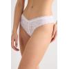 Woman’s 80s-style Lace Brazilian(White – White)