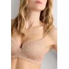 Woman’s Adele Lace Triangle Bra(Natural – Honey Soft Beige)