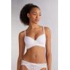 Woman’s Adele Lace Triangle Bra(White – White)