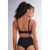 Woman’s Adele Wireless Boost Triangle Bra in Ultralight Microfiber(Black – Black)
