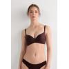 Woman’s Adele Wireless Boost Triangle Bra in Ultralight Microfiber(Brown – Mocha Brown)