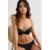 Woman’s Anna Bandeau Bra in Ultralight Microfiber(Black – Black)