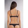 Woman’s Balconette Carlotta Plump Bra in Ultralight Microfiber(Black – Black)