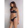 Woman’s Balconette Carlotta Plump Bra in Ultralight Microfiber(Black – Black)