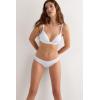 Woman’s Cotton Brazilian(White – White)