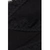 Woman’s Cotton and Lace Brazilian(Black – Black)