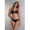 Woman’s Cotton and Lace Brazilian(Black – Black)
