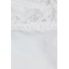 Woman’s Cotton and Lace Brazilian(White – White)