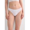 Woman’s Cotton and Lace Brazilian(White – White)