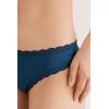 Woman’s Cotton and Lace Panties(Blue – Peacock Blue)
