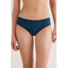 Woman’s Cotton and Lace Panties(Blue – Peacock Blue)
