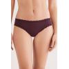 Woman’s Cotton and Lace Panties(Burgundy – Dark Burgundy)