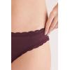 Woman’s Cotton and Lace Panties(Burgundy – Dark Burgundy)