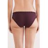 Woman’s Cotton and Lace Panties(Burgundy – Dark Burgundy)