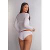 Woman’s Cotton and Lace Panties(White – White)