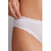 Woman’s Cotton and Lace Panties(White – White)