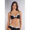Woman’s Effortless Beauty Francesca Balconette Bra(Black – Nero/Cream)