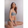 Woman’s Embrace Simplicity Francesca Balconette Bra(Blue – Ash Blue)