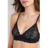Woman’s Emma Lace Triangle Bra(Black – Black)