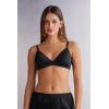 Woman’s Emma Refined Everyday Bralette Triangle Bra in Silk(Black – Nero)