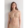 Woman’s Emma Triangle Bra in Natural Cotton(Natural – Honey Soft Beige)