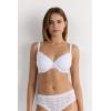 Woman’s Francesca Lace Balconette Bra(White – White)