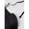 Woman’s Giada Microfiber Bandeau Bra(Black – Black)