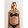 Woman’s Giada Microfiber Bandeau Bra(Black – Black)