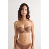 Woman’s Giada Microfiber Bandeau Bra(Natural – Caramel Dark Beige)
