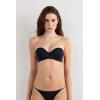 Woman’s Gioia Bandeau Bra in Ultralight Microfiber(Black – Black)