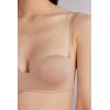 Woman’s Gioia Bandeau Bra in Ultralight Microfiber(Natural – Honey Soft Beige)
